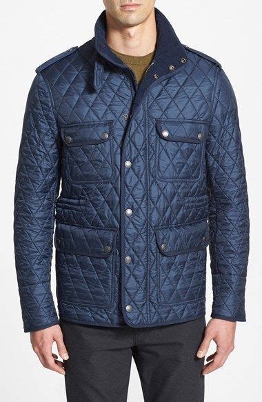 burberry brit men's dark navy russell quilted|burberry store online.